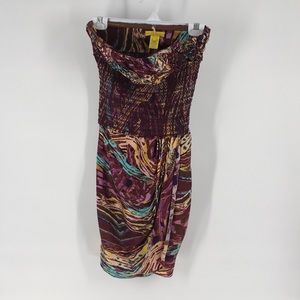 🌟NWT Cat Melan Strapless Silk Stretch Dress 4🌟